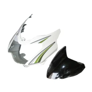 Head Light Visor mask TVS Star Sport type 3 White green Stk