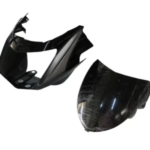 Head Light Visor mask TVS Star Cvti 110cc Latest type 3 Black silver Stk