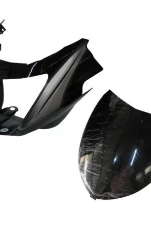 Head Light Visor mask TVS Star Cvti 110cc Latest type 3 Black silver Stk
