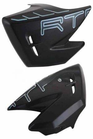 Tank Side Cover Panel Set lh rh TVS Apache RTR 180cc Glossy Grey product image