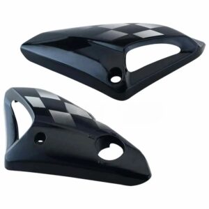 Tank Side Cover Panel Set LH RH Hero Honda Glamour N m Black Silver Stk product image