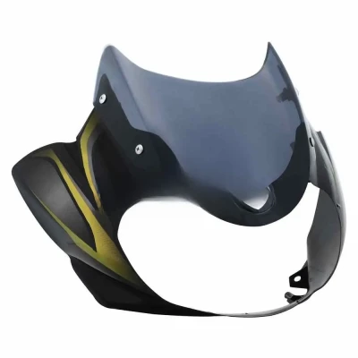 Head Light Visor mask Bajaj Discover125cc 150cc 3d Type Black green Stk product image