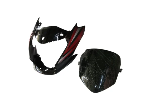 Head Light Visor mask hero Passion Xpro Black red Stk