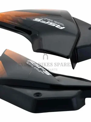 Side Panel cover Hero Glamour Latest N m type 4 Black orange Stk