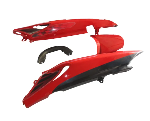 Tail Panel seat Cowl Hero Glamour Latest N m type 4 S Red black Bike