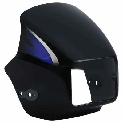 Head Light Visor mask hero Splendor Plus N m new Graphics Black blue Stk
