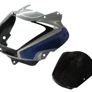 Head Light Visor mask Hero Splendor I smart Silver blue Bike