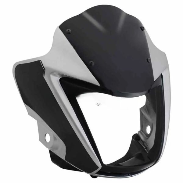 Head Light Visor mask Hero Splendor I smart Silver grey Bike