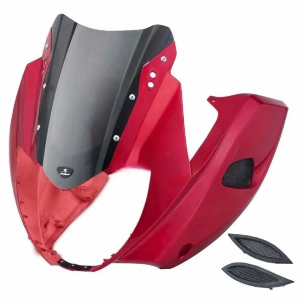 Head Light Visor mask bajaj Pulsar 220cc W g Red product image