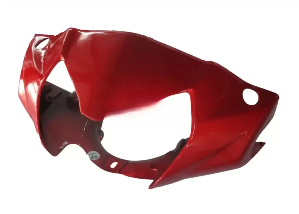 Head Light Visor mask TVS Wego Red