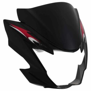 Head Light Visor mask suzuki Hayate Black red Stk