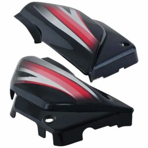 Side Panel cover Hero Splendor Pro new Graphics Black red Stk