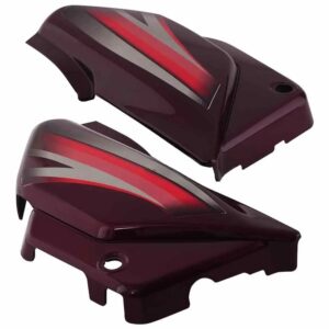 Side Panel cover Hero Splendor Pro new Graphics Wine Red