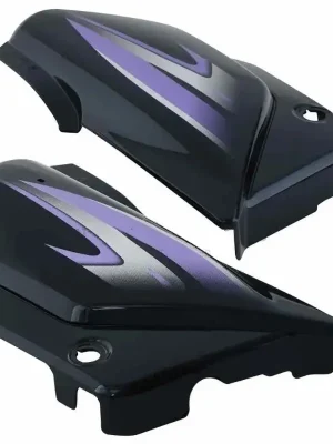 Side Panel cover Hero Splendor Plus N m new Graphics Black purple Stk