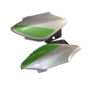 Side Panel cover Hero Splendor I smart Silver Green Bike
