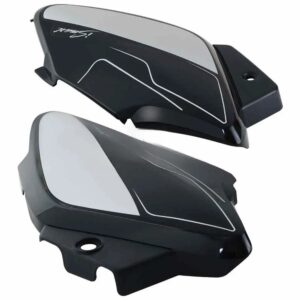 Side Panel cover Hero Splendor I smart Black silver Stk