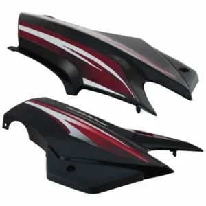 Side Panel cover Hero Super Splendor Latest type 2 Black red Stk