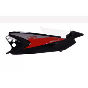 Tail Panel seat Cowl Hero Splendor I smart Black red Bike