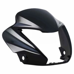 Head Light Visor mask Hero Splendor Nxg Latest Black silver Stk