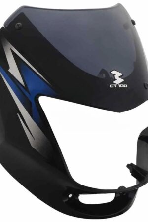 Head Light Visor mask bajaj Ct100 N m Latest Black blue Stk product image