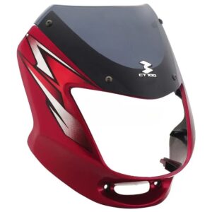 Head Light Visor mask bajaj Ct100 N m Latest Red product image