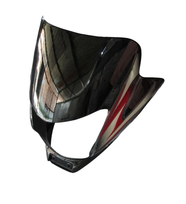 Head Light Visor mask Bajaj Platina 100es Black red Stk product image