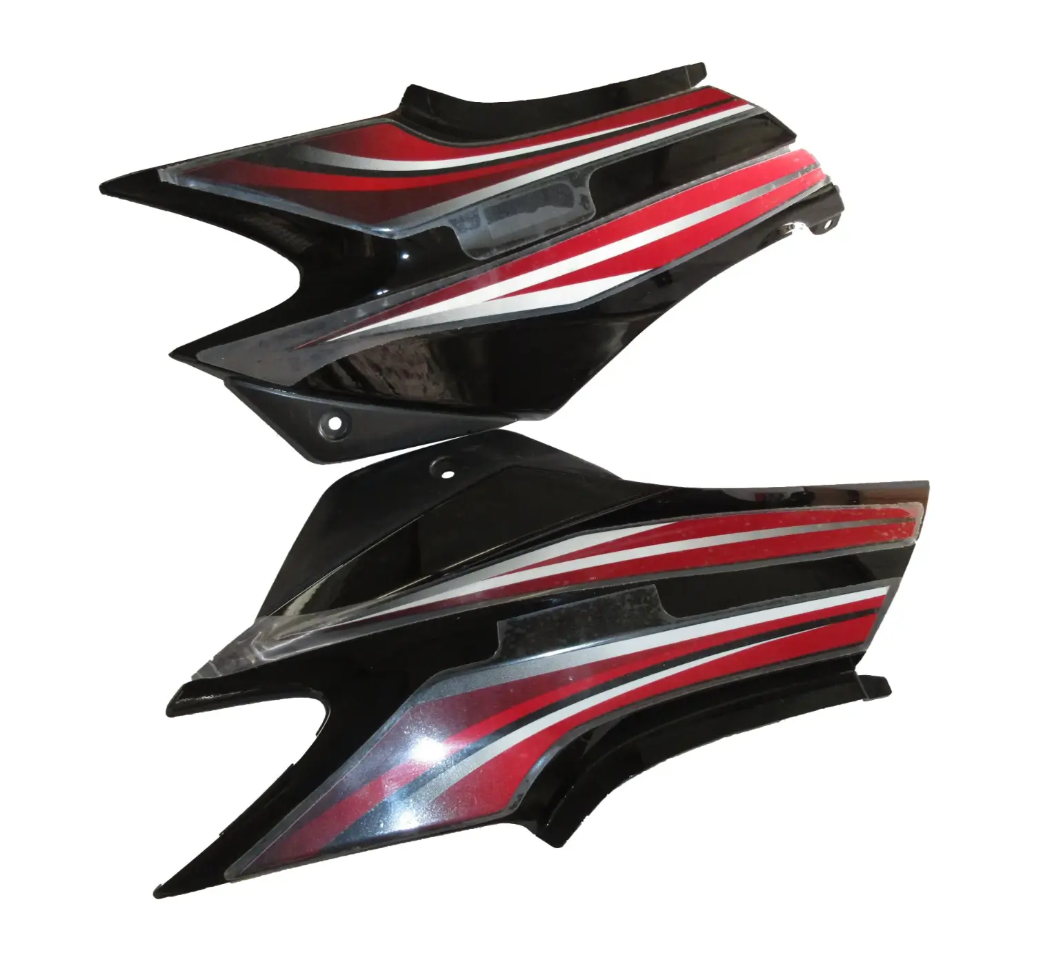 Side Panel cover Hero Super Splendor Latest type 3 Black red Stk