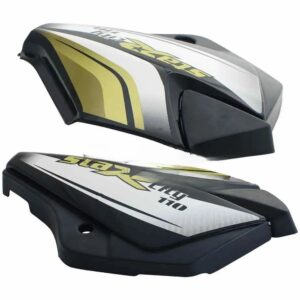 Side Panel cover TVS Star Cvti 110cc Latest type 3 Black yellow Stk