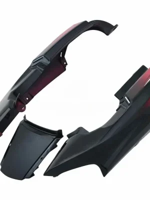 Tail Panel seat Cowl Hero Super Splendor Latest Type 3 Black red Stk