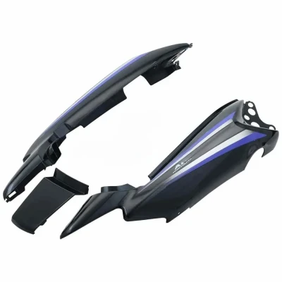 Tail Panel seat Cowl Hero Splendor Nxg Latest new Graphics Black blue Stk product image