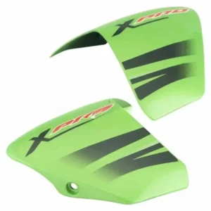 Tank Side Cover Panel Set LH RH Hero Passion Xpro Green Metallic STK product image