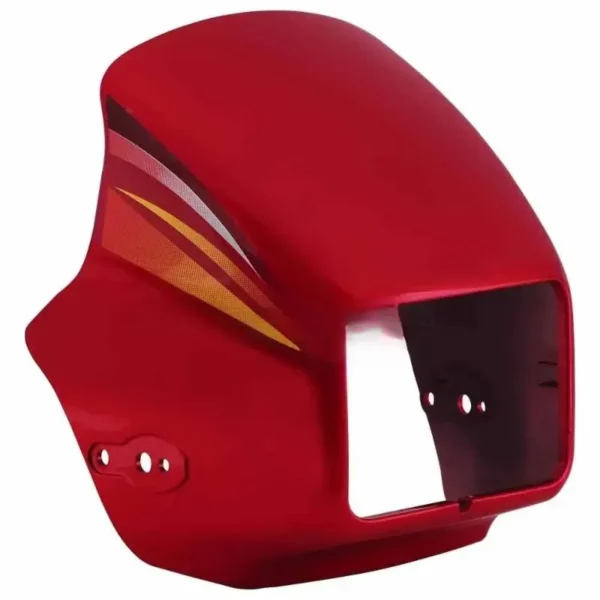 Head Light Visor mask Hero Splendor Pro black Alloy Wheels Red