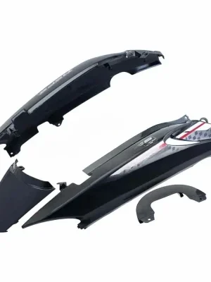 Tail Panel seat Cowl Hero Glamour Latest N m type 6 Black silver Bike