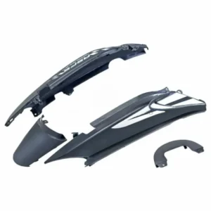 Tail Panel seat Cowl Hero Glamour Latest N m type 5 Black silver Bike