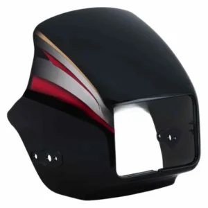 Head Light Visor mask hero Splendor Plus N m aw Black red Stk