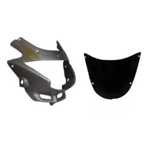 Head Light Visor mask hero Glamour N m Silver Yellow