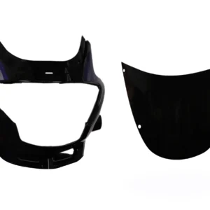Head Light Visor mask hero Glamour Black blue Stk