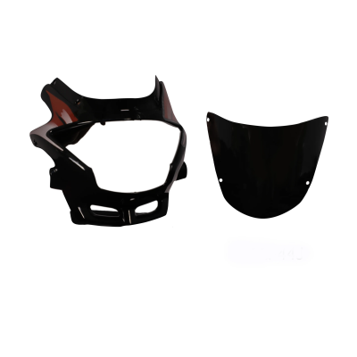 Head Light Visor mask hero Glamour Black red Stk