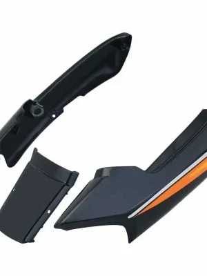 Tail Panel seat Cowl Hero Super Splendor Black orange Stk