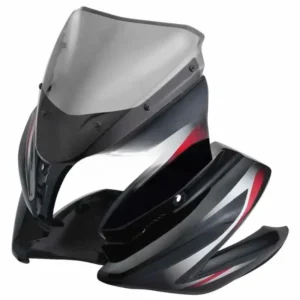 Head Light Visor mask Bajaj Discover 150f Black red Stk product image
