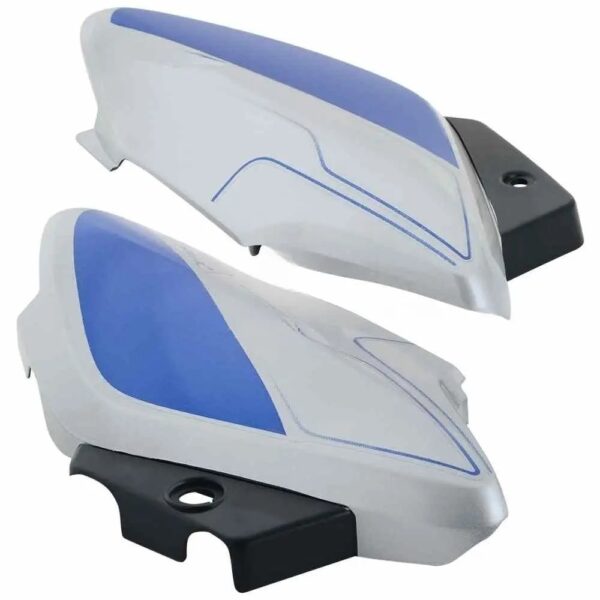 Side Panel cover Hero Splendor I smart Type 2 Silver Blue Bike