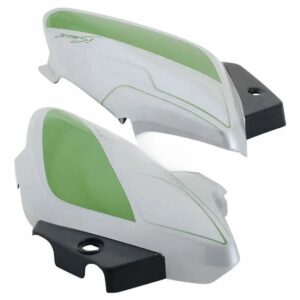 Side Panel cover Hero Splendor I smart Type 2 Silver Green Bike