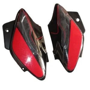 Side Panel cover Hero Splendor I smart Type 2 Black Red Bike