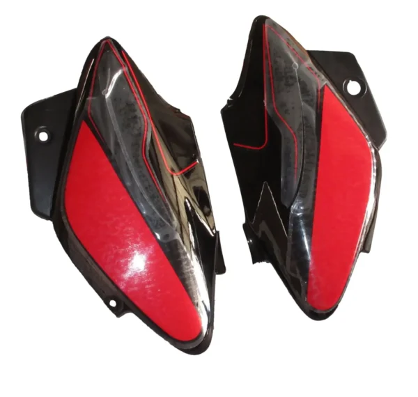 Side Panel cover Hero Splendor I smart Type 2 Black Red Bike