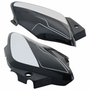 Side Panel cover Hero Splendor I smart Type 2 Black silver Stk
