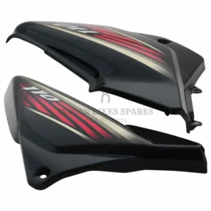 Side Panel cover Honda Dream Neo Type 2 Black red Stk product image