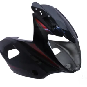Head Light Visor mask Bajaj Pulsar 220cc F Black red product image