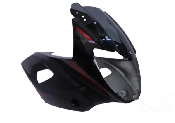 Head Light Visor mask Bajaj Pulsar 220cc F Black red product image