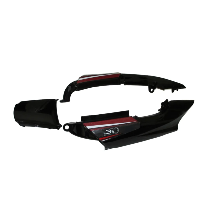 Tail Panel seat Cowl Hero Super Splendor I3s Black red