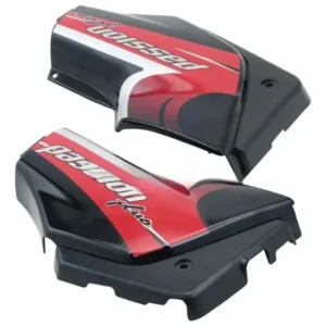 Side Panel cover Hero Passion Plus Black red Stk product image